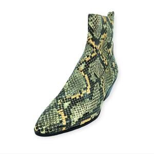 Sam Edelman Circus Winona Bootie 8 Snake Print Western Ankle NWOT
